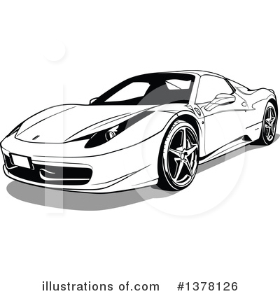Sports Car Clipart #1378126 by dero