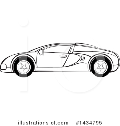 Sports Car Clipart #1434795 by Lal Perera