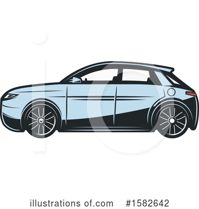 Royalty-Free (RF) Car Clipart Illustration by Vector Tradition SM - Stock Sample #1582642