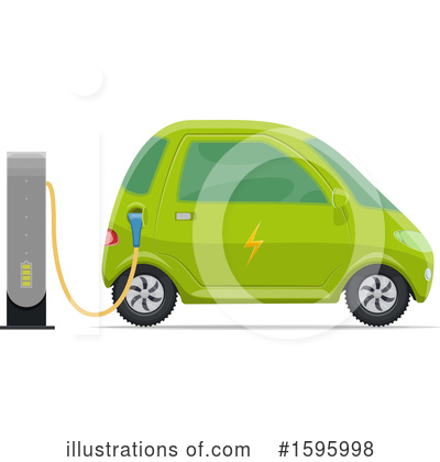 Electric Car Clipart #1595998 by Vector Tradition SM