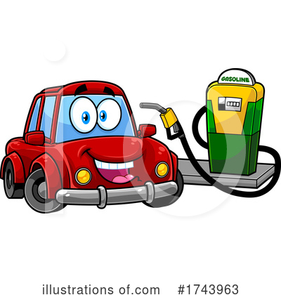 Gas Station Clipart #1743963 by Hit Toon