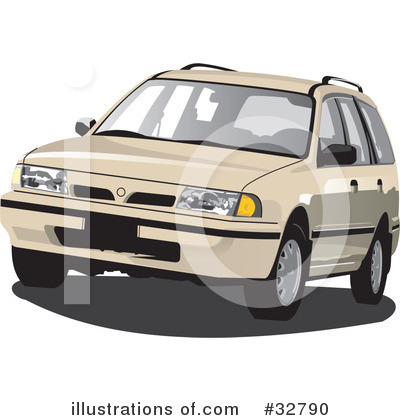 Royalty-Free (RF) Car Clipart Illustration by David Rey - Stock Sample #32790