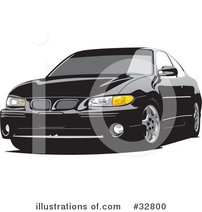 Royalty-Free (RF) Car Clipart Illustration by David Rey - Stock Sample #32800