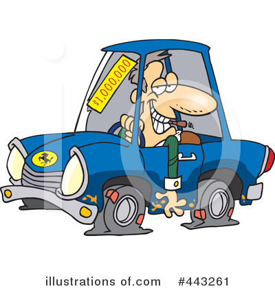 Royalty-Free (RF) Car Salesman Clipart Illustration by toonaday - Stock Sample #443261