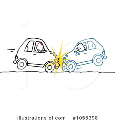 Royalty-Free (RF) Car Wreck Clipart Illustration by NL shop - Stock Sample #1055398