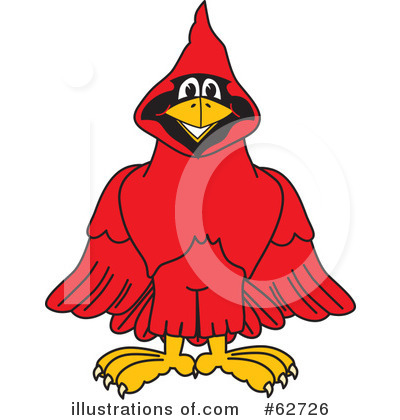 Cardinal Clipart #62726 by Mascot Junction