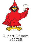 Cardinal Character Clipart #62735 by Mascot Junction