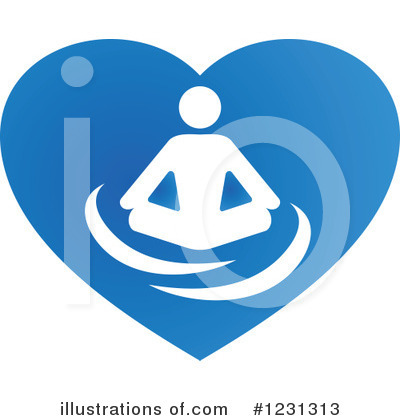 Meditating Clipart #1231313 by Vector Tradition SM
