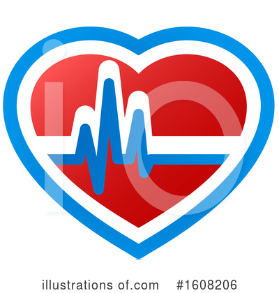 Heartbeat Clipart #1608206 by Vector Tradition SM