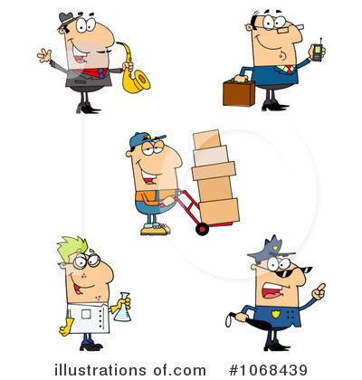Delivery Man Clipart #1068439 by Hit Toon