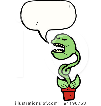 Royalty-Free (RF) Carnivorus Plant Clipart Illustration by lineartestpilot - Stock Sample #1190753
