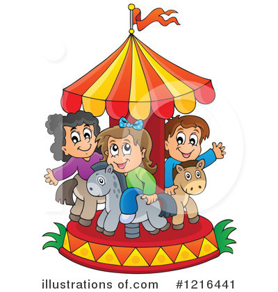 Merry Go Round Clipart #1216441 by visekart