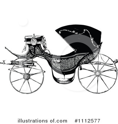 Royalty-Free (RF) Carriage Clipart Illustration by Prawny Vintage - Stock Sample #1112577