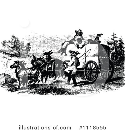 Royalty-Free (RF) Carriage Clipart Illustration by Prawny Vintage - Stock Sample #1118555