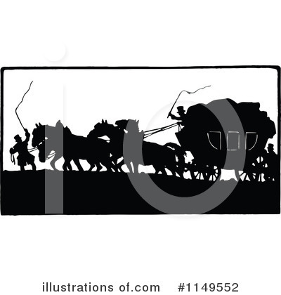 Royalty-Free (RF) Carriage Clipart Illustration by Prawny Vintage - Stock Sample #1149552