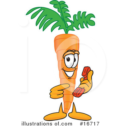 Carrot Character Clipart #16717 by Mascot Junction