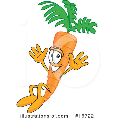 Carrot Character Clipart #16722 by Mascot Junction