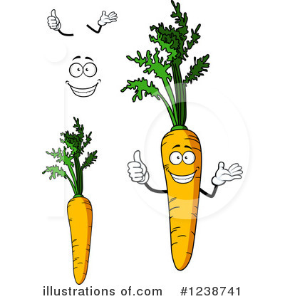 Royalty-Free (RF) Carrot Clipart Illustration by Vector Tradition SM - Stock Sample #1238741