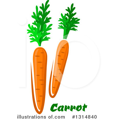 Royalty-Free (RF) Carrot Clipart Illustration by Vector Tradition SM - Stock Sample #1314840