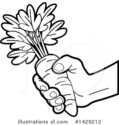 Royalty-Free (RF) Carrot Clipart Illustration by Lal Perera - Stock Sample #1429212