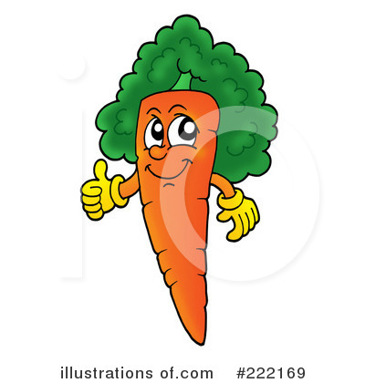 Royalty-Free (RF) Carrot Clipart Illustration by visekart - Stock Sample #222169