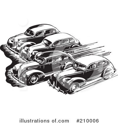 Royalty-Free (RF) Cars Clipart Illustration by BestVector - Stock Sample #210006