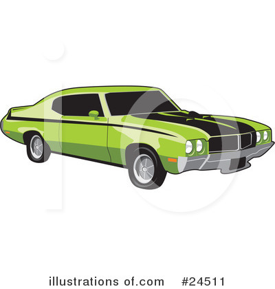 Muscle Car Clipart #24511 by David Rey