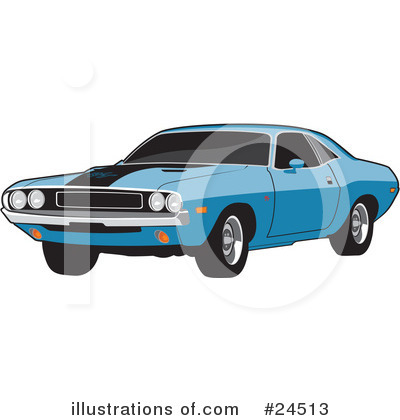 Muscle Car Clipart #24513 by David Rey