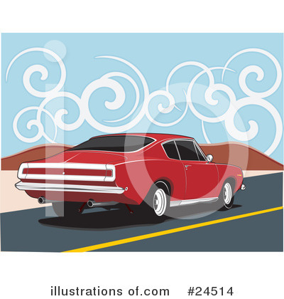 Muscle Car Clipart #24514 by David Rey