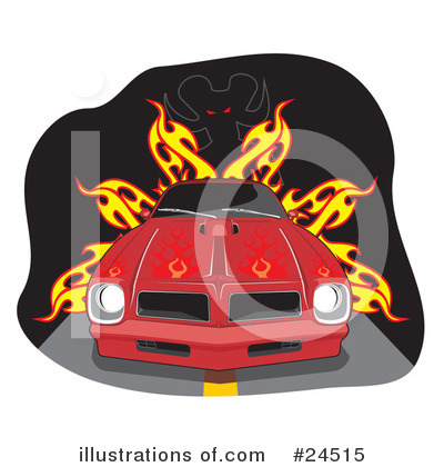 Muscle Car Clipart #24515 by David Rey