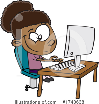 Typing Clipart #1740638 by toonaday