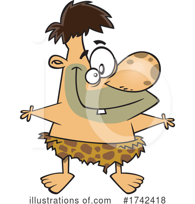 Neanderthal Clipart #1742418 by toonaday
