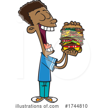 Burger Clipart #1744810 by toonaday