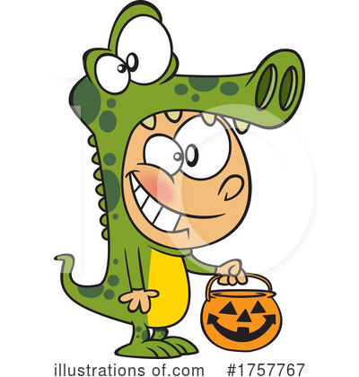 Trick Or Treating Clipart #1757767 by toonaday