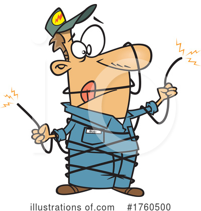 Electrician Clipart #1760500 by toonaday