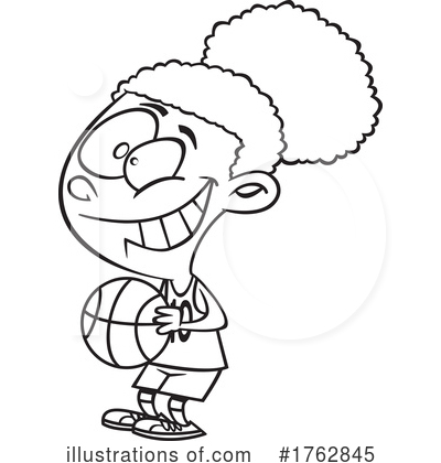 Basketball Clipart #1762845 by toonaday