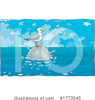Seagulls Clipart #1773545 by Alex Bannykh