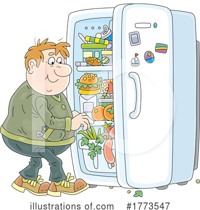 Refrigerator Clipart #1773547 by Alex Bannykh