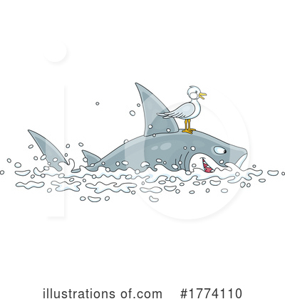 Sharks Clipart #1774110 by Alex Bannykh