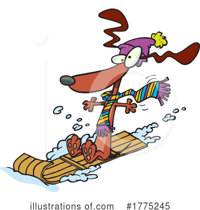 Sled Clipart #1775245 by toonaday