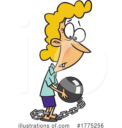 Ball And Chain Clipart #1775256 by toonaday