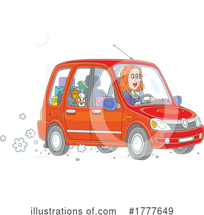 Driving Clipart #1777649 by Alex Bannykh