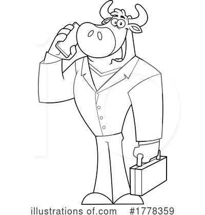Bull Clipart #1778359 by Hit Toon
