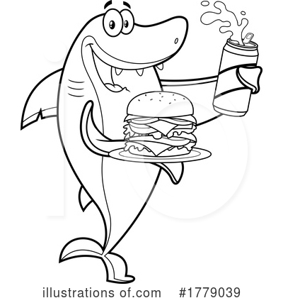Burger Clipart #1779039 by Hit Toon