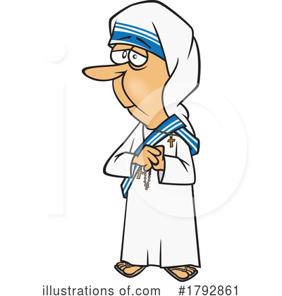 Nun Clipart #1792861 by toonaday