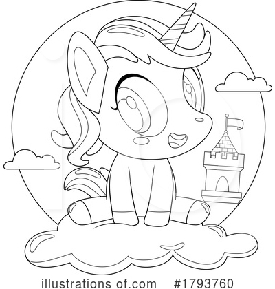 Unicorn Clipart #1793760 by Hit Toon