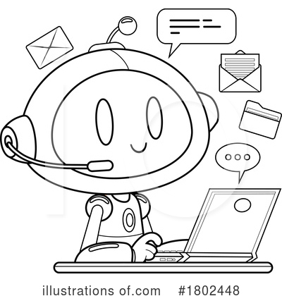 Laptop Clipart #1802448 by Hit Toon