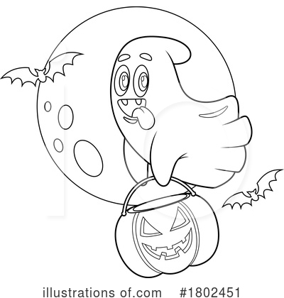 Ghost Clipart #1802451 by Hit Toon