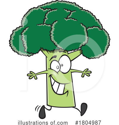 Broccoli Clipart #1804987 by toonaday