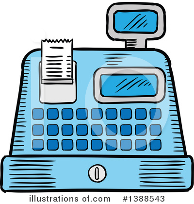 Cash Register Clipart #1388543 by Vector Tradition SM